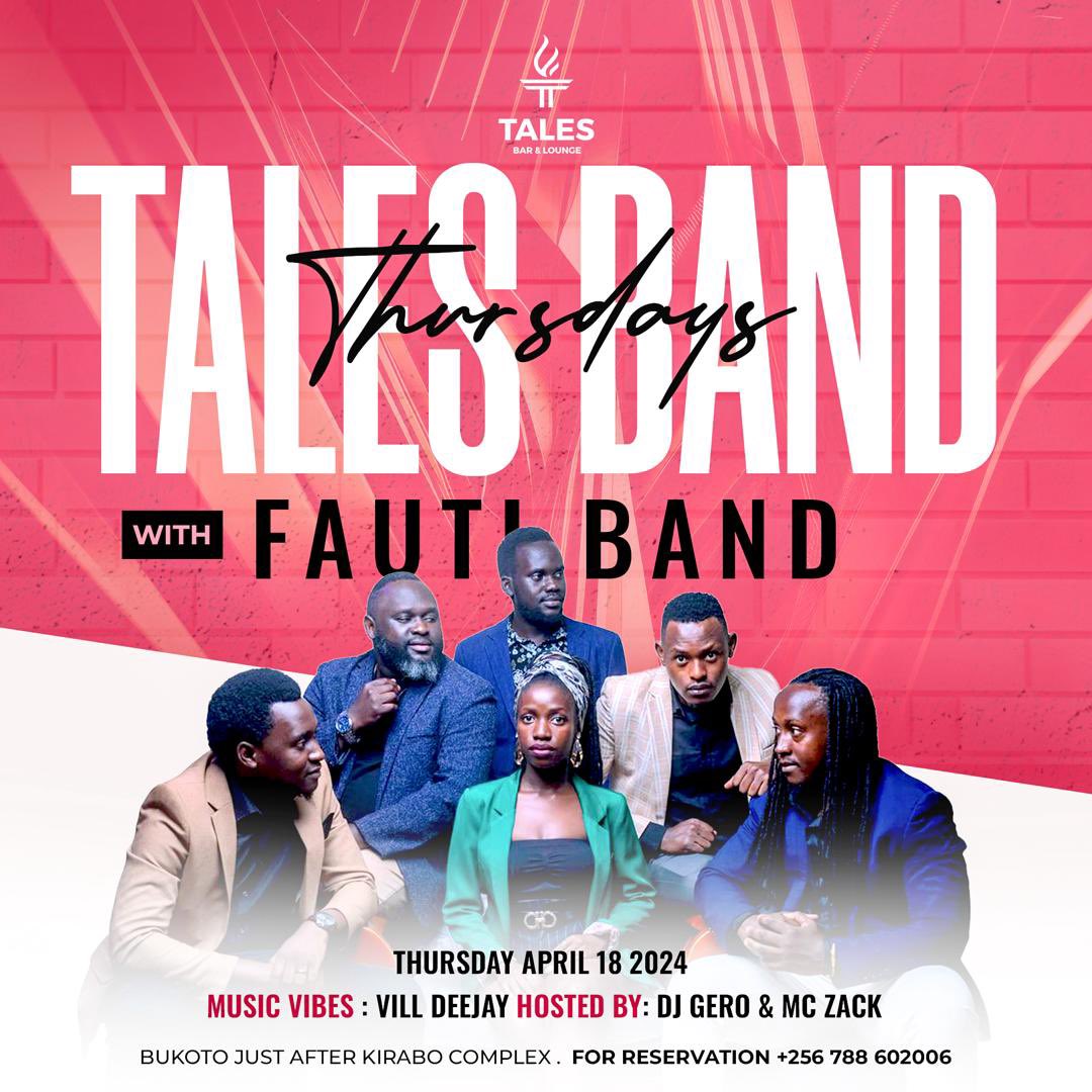 Its a @Taleslounge_kla affair tonight 💯📌