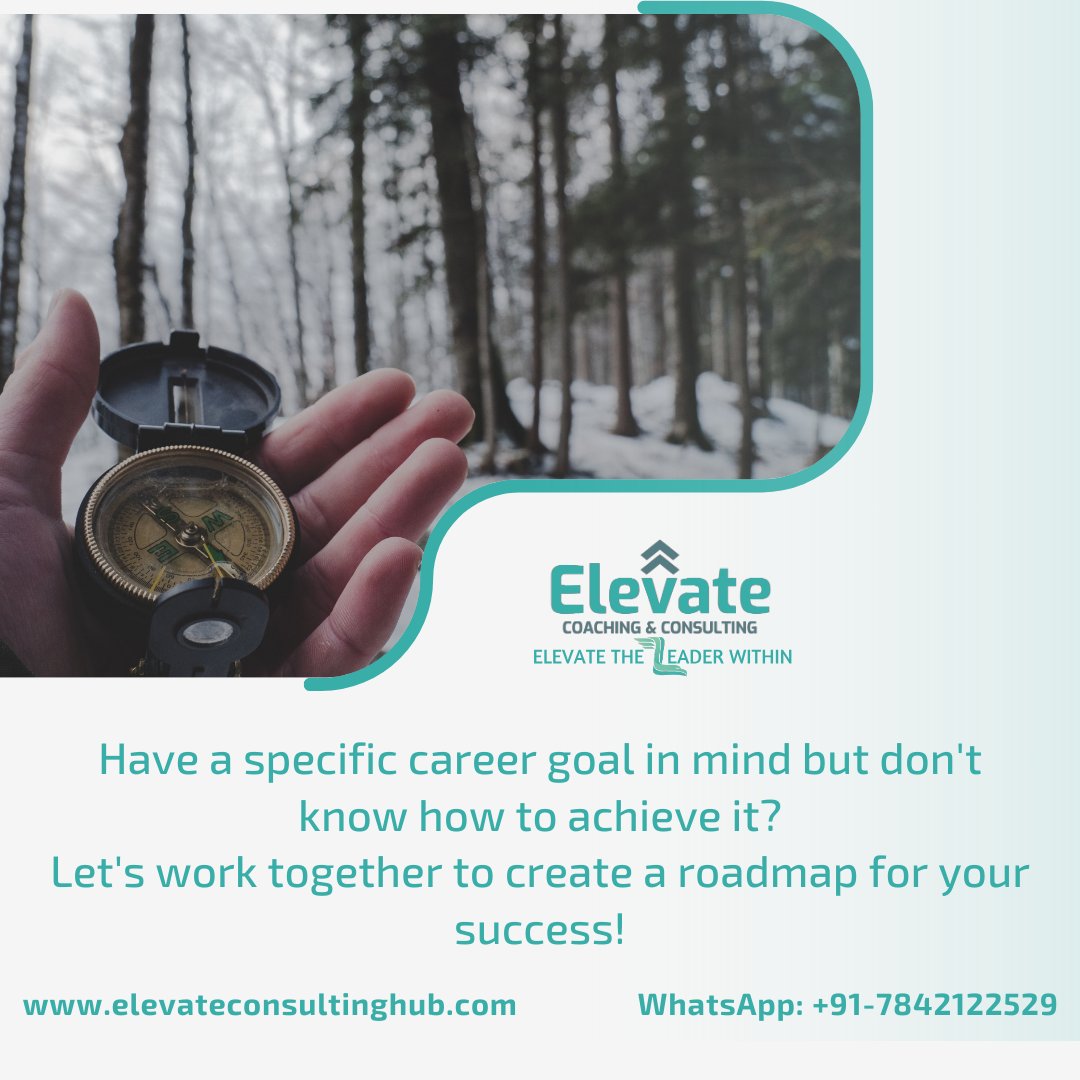 Have a specific career goal in mind but don't know how to achieve it? Let's work together to create a roadmap for your success!

#careergoals #careercoach #careergrowth #careeradvice #elevateconsultinghub #elevateyourself #ShaziaParveen