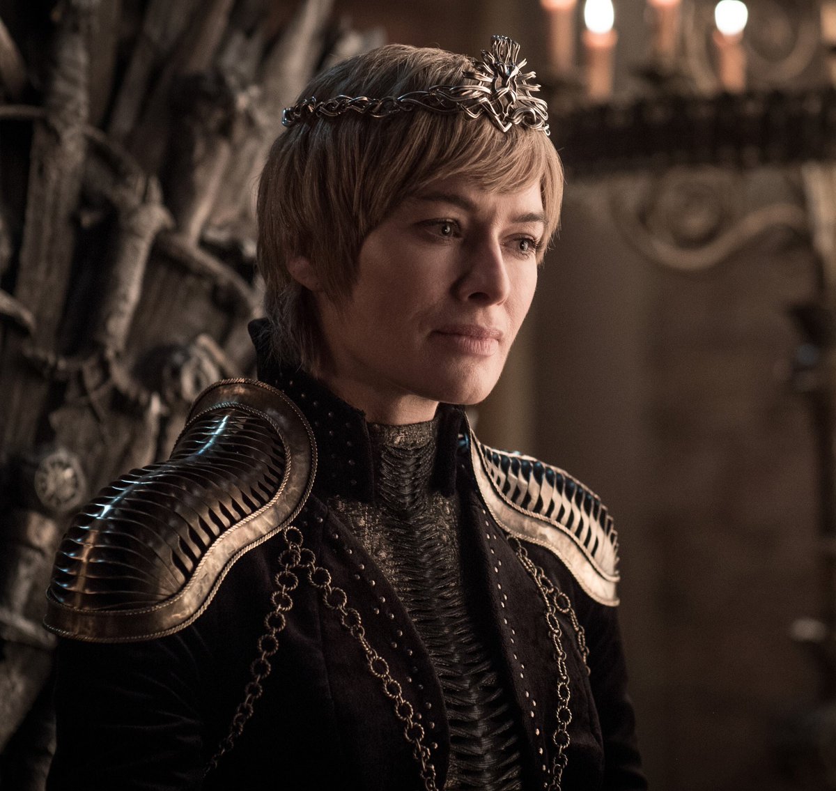 She dreamt she sat the Iron Throne, high above them all. Great lords & ladies knelt before her. Knights laid their swords at her feet & pleaded her favors, & the queen smiled down at them. Until the dwarf appeared as if from nowhere, pointing & howling with laughter. Cersei