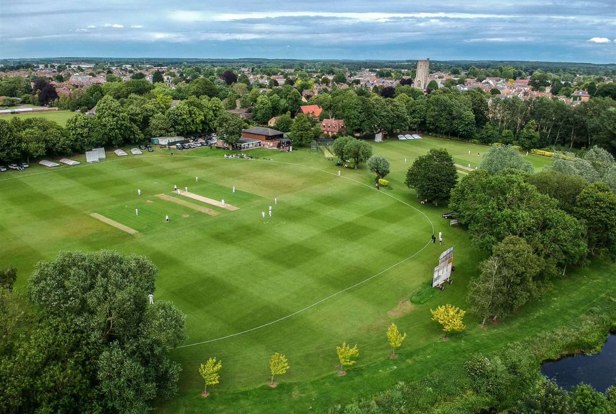 Today’s beautiful cricket ground is the home of Mildenhall CC in Suffolk