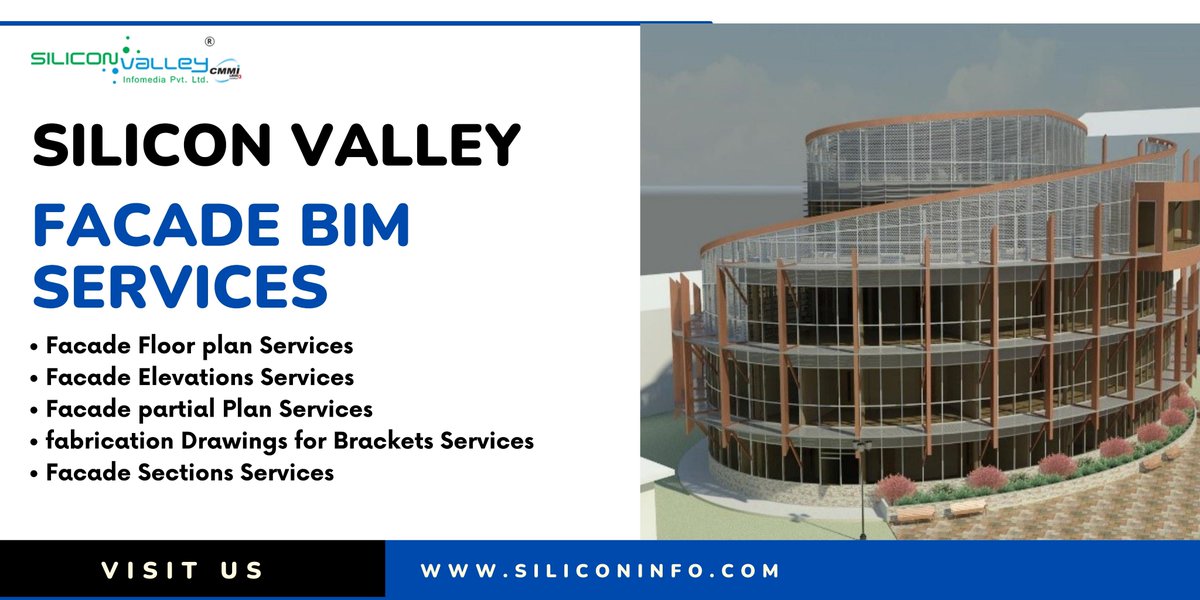 silicon_ltd's tweet photo. Silicon Valley Infomedia leads the way in pioneering Facade BIM Services, With the latest CAD technology for thorough 2D drafting, design, and 3D modeling.
#FacadeDetailing #BuildingFacades #ExteriorDesign
➡️https://t.co/qSsB0ceRPe https://t.co/UNRaR3459i