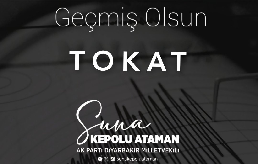 Tokat’ın Sulusaray ilçesinde meydana gelen ve çevre illerde de hissedilen 4.7 büyüklüğündeki depremden etkilenen tüm vatandaşlarımıza geçmiş olsun dileklerimi iletiyorum. Rabb'im ülkemizi ve milletimizi her türlü afetten korusun.🤲 #deprem