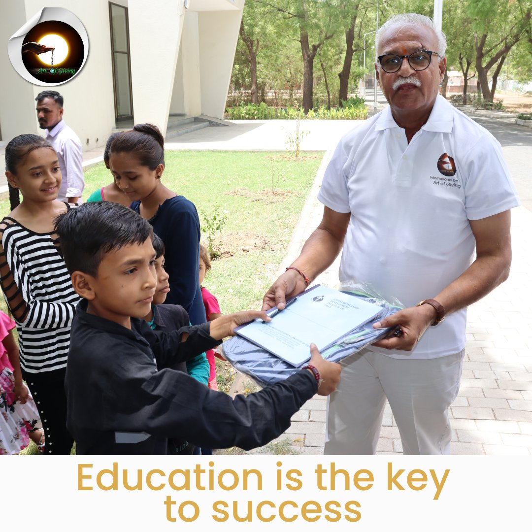 Through #ArtOfGiving, we empower individuals with the knowledge and skills they need to succeed. Let's open doors to a brighter future together. . . . . . . #AOG #SupportEducation #Education