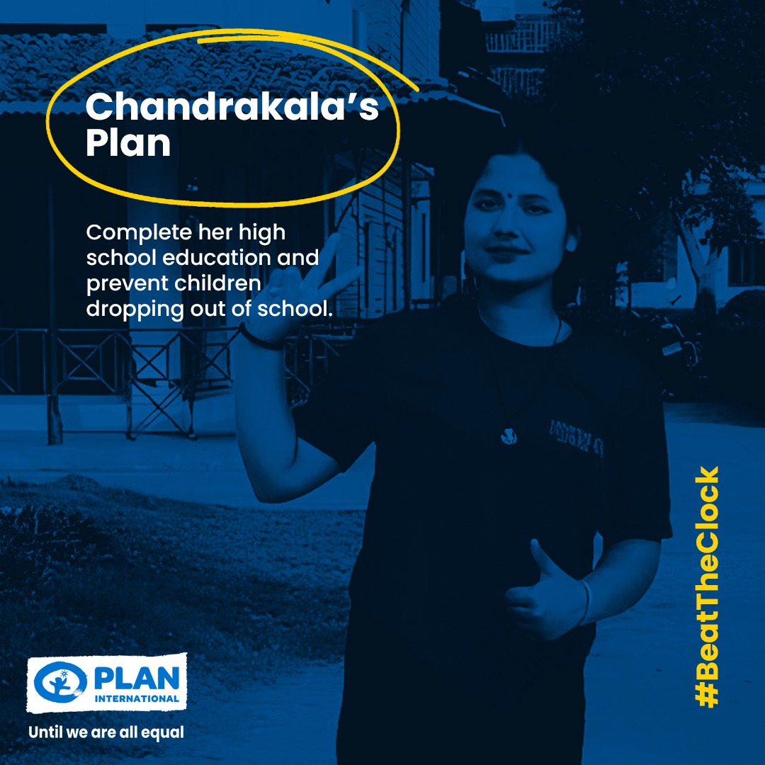 Chandrakala's plan to #BeatTheClock includes not only completing her high school education but also actively working to prevent children from dropping out of school. Learn more about Chandrakala's leadership in advocating for girls' education. 👉 bit.ly/4aQP9Aw