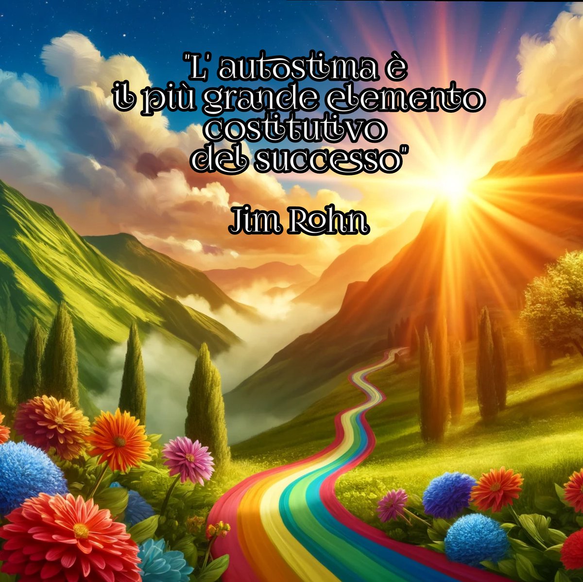 'L'estime de soi est le plus grand élément constitutif du succès.'Jim Rohn.
 #estimedesoi #successo #Liberty #bonheur #felicita