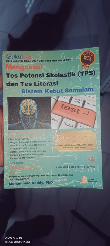 Prediksi untuk UTBK -SNBT 2024, SISTEM KEBUT SEMALAM (SKS). 
dari Pustaka Gema Media