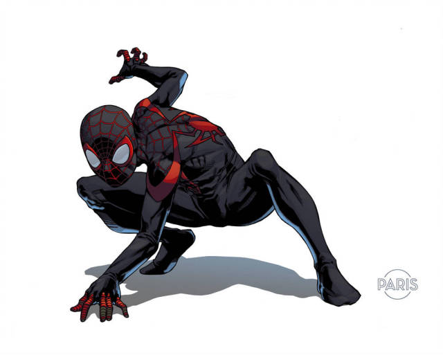 Miles Morales, Spider-Man by Paris Alleyne #comicart #comicbookart