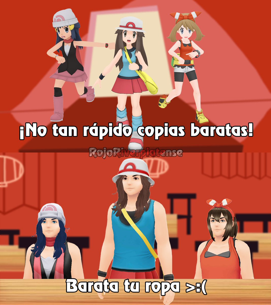 AkiraRojoTendo's tweet photo. Cuándo probé la nueva actualización de #PokemonGO poniendo un outfit femenino a mi avatar me recordó automáticamente a esta escena de las Chicas Superpoderosas e hice esta wea XD
#PokemonGOApp #Pokémon #Pokemon #pokemongoavatar https://t.co/k1J420wss0
