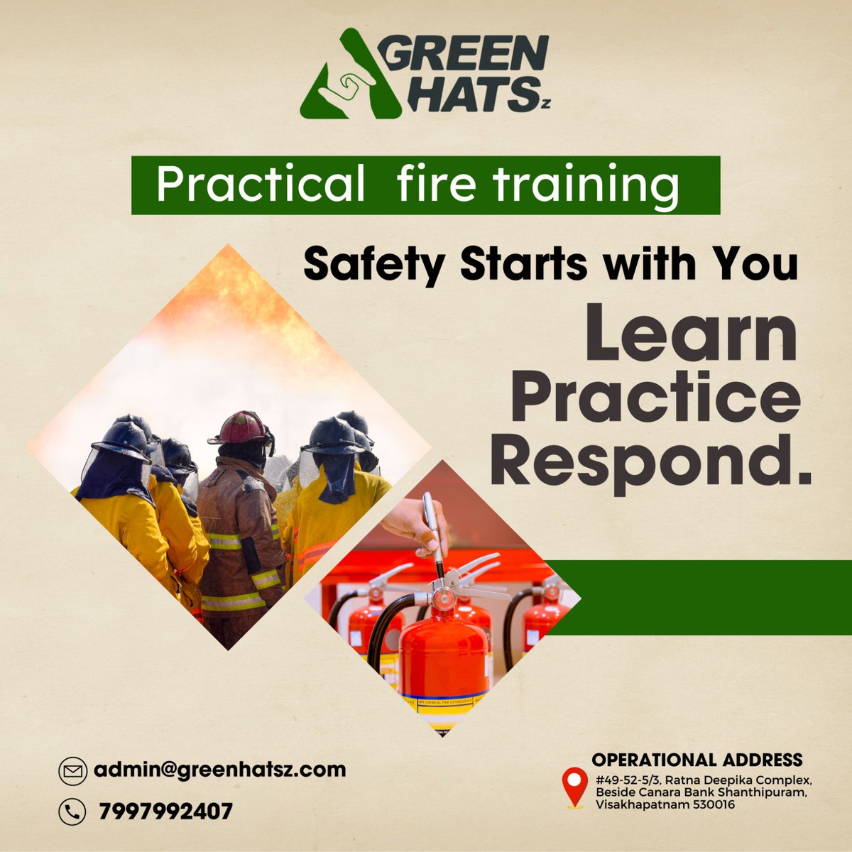 At Greenhatsz, we are committed to empowering you with the skills and knowledge necessary to effectively respond to fire emergencies. Our practical fire training courses are designed to instill confidence.
#Greenhatsz #FireSafetyDiploma #SafetyTraining #FirePrevention