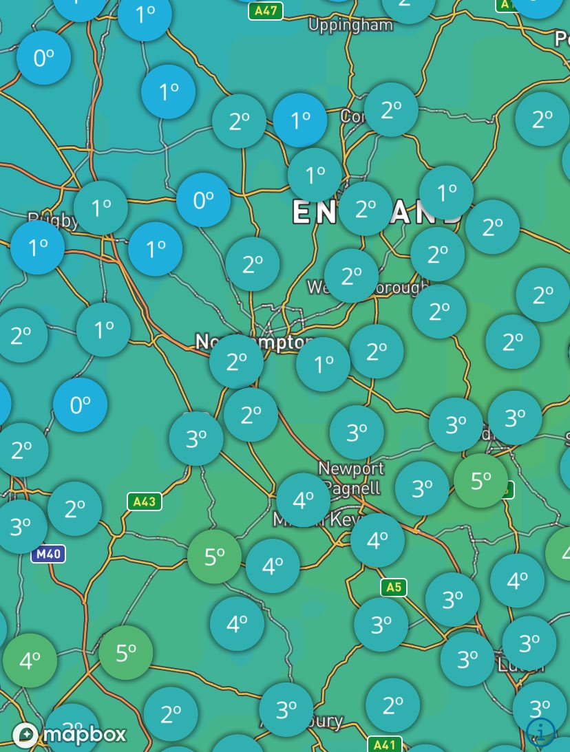 A touch of frost in parts of the county this Thursday morning with temperatures currently at 0°C in some places.