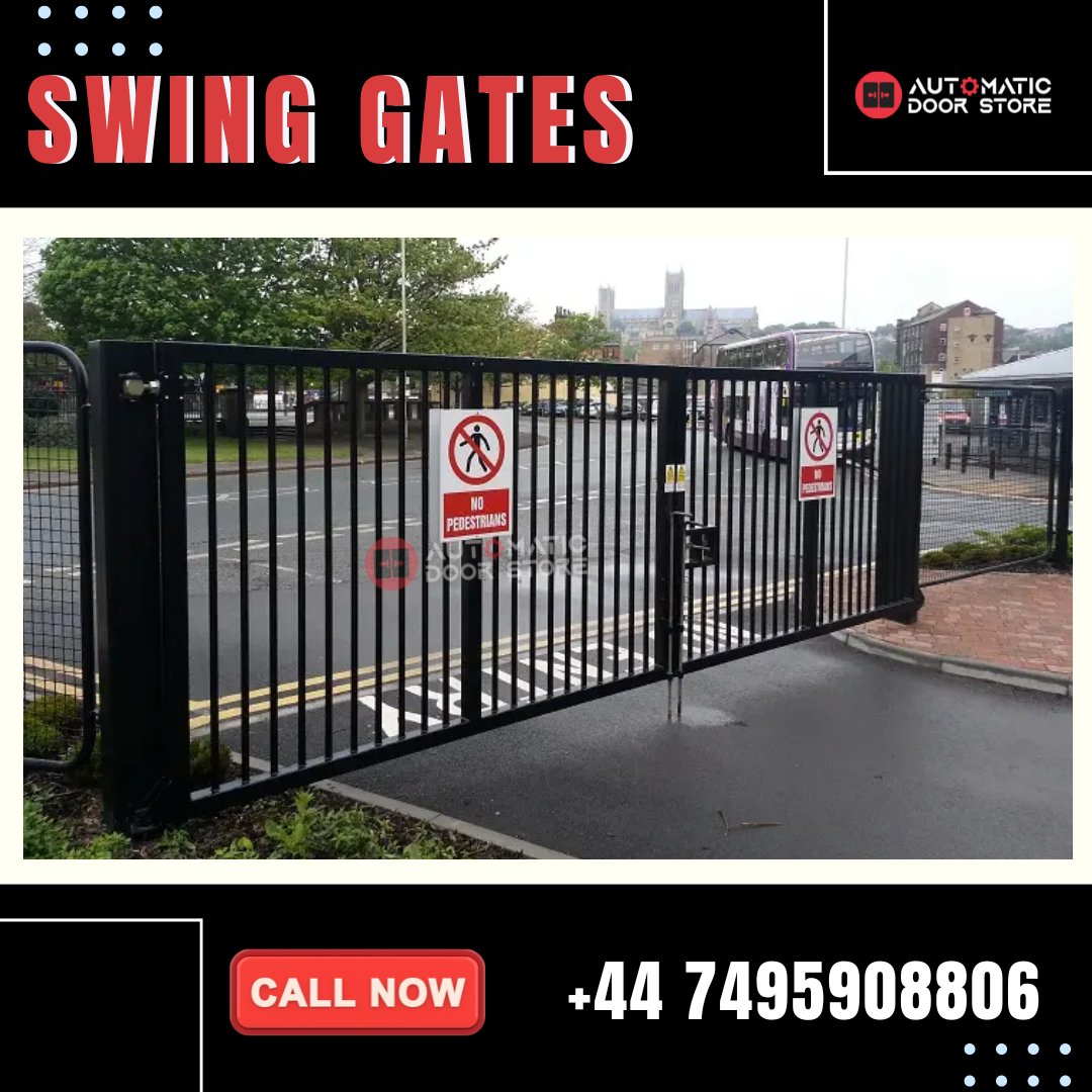 👉Upgrade your property with swing gates! Enhance security and elevate aesthetics effortlessly. Swing into convenience and style today. 
#SwingGates #Security #HomeImprovement
👉automaticdoorstore.co.uk/swing-gates/