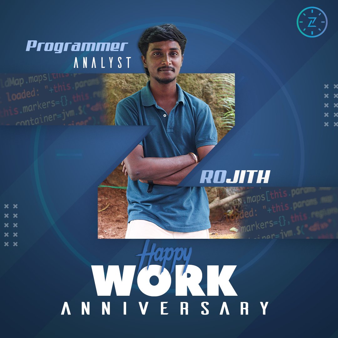 zigainfotech's tweet photo. #Congratulations, Rojith, on your work #anniversary at Ziga Infotech! Your dedication and contributions are invaluable to our team. Here's to many more years of #success and growth together!
.
.
.
#workanniversary #work #rentindiancoders #ZigaInfotech #employeeanniversary https://t.co/oR51f32fjp