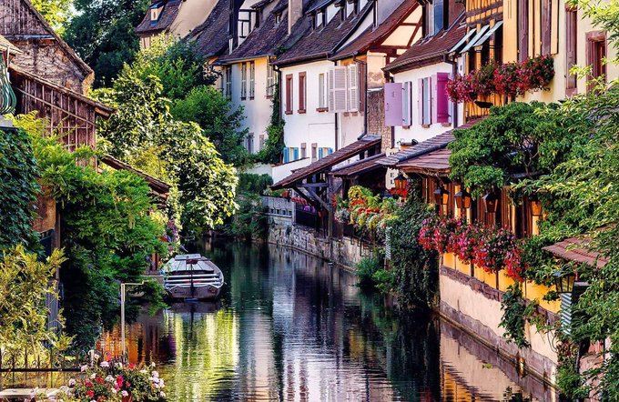 Superbe vue de la Petite Venise à Colmar. L'#Alsace est belle faisons le savoir. #BaladeSympa #MagnifiqueFrance