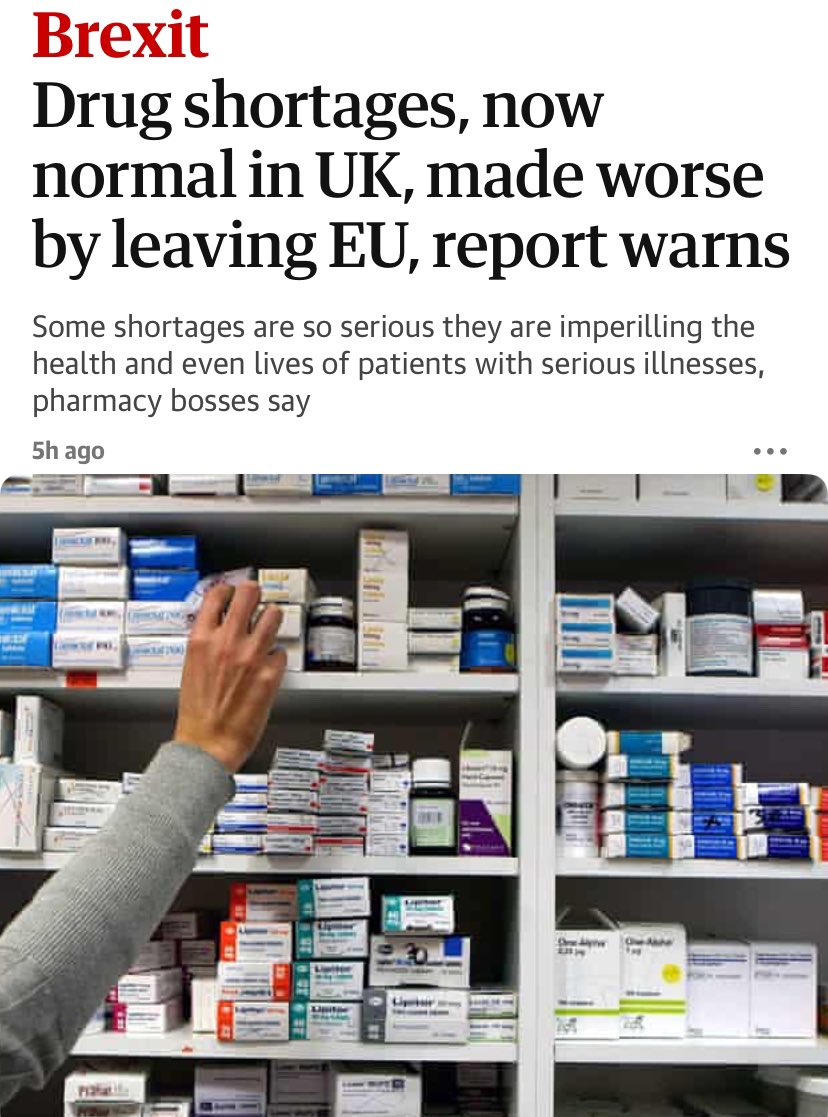 WILL THIS CONVINCE YOU, KEIR? Another day another Brexit consequence. BREXIT IS KILLING US - LITERALLY! What does it take to convince Labour numpties that Brexit doesn’t work and that BREXIT CAN NEVER BE MADE TO WORK? Get real, #Labour! #Labour @UKLabour @Keir_Starmer