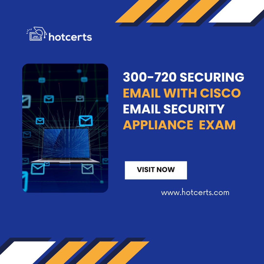 Struggling to ace the 300-720 Securing Email with Cisco Email Security Appliance (SESA) Exam? Look no further! With HotCerts, conquer your certification goals effortlessly.
@HotCertsExams
.
#ITCertification #HotCerts