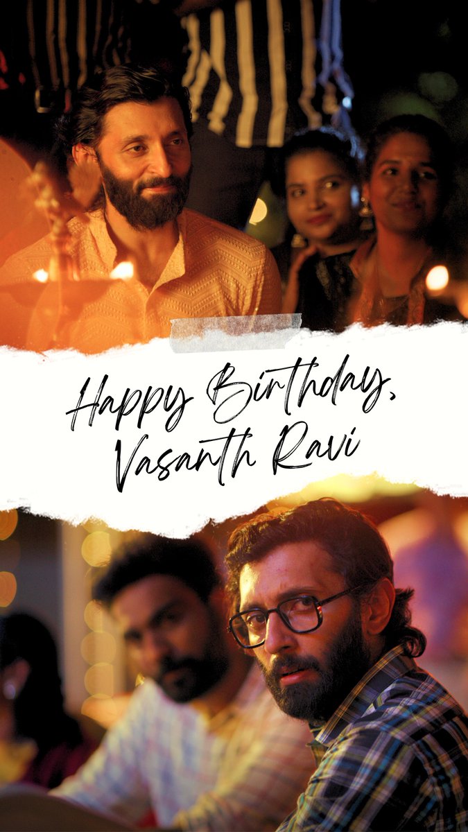 Wishing you a Happy Birthday @iamvasanthravi Brother!!  #hbdvasanthravi #POK #PonOndruKanden #VasanthRavi