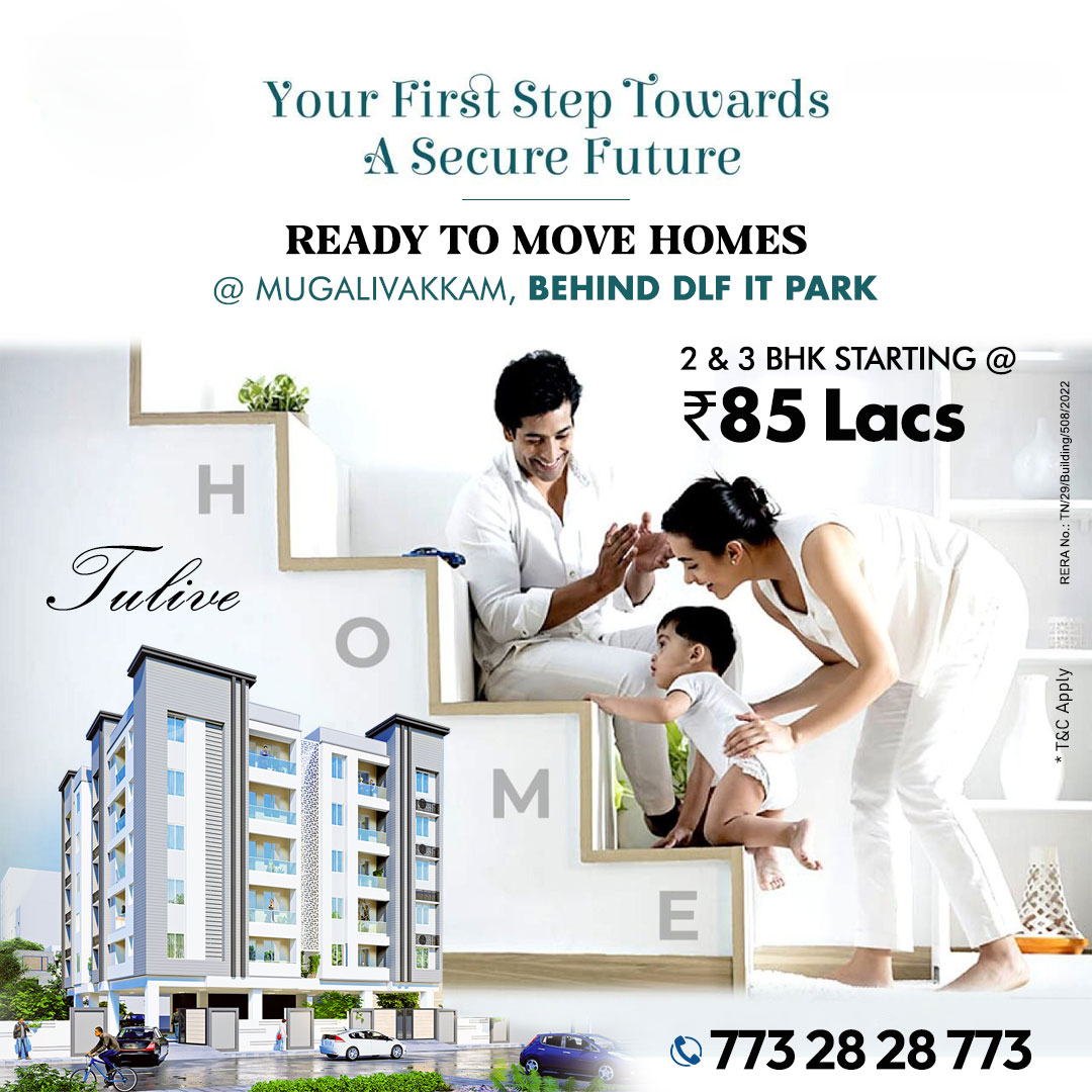 gobroker_tweets's tweet image. 🏠🔑READY TO MOVE VILLAMENT !!
🤩LUXURIOUS 2 BHK 🏠VILLAment Starting from ₹85L* @ MUGALIVAKKAM 🤩

BIG REASON TO BUY:
📌 0% GST
📌 Ready To Move
📌 No Common Wall
📌 300 Meters From DLF IT Park

So, why wait? Call us now on ☎️ +917732828773 know more!

#gobroker #villa #home