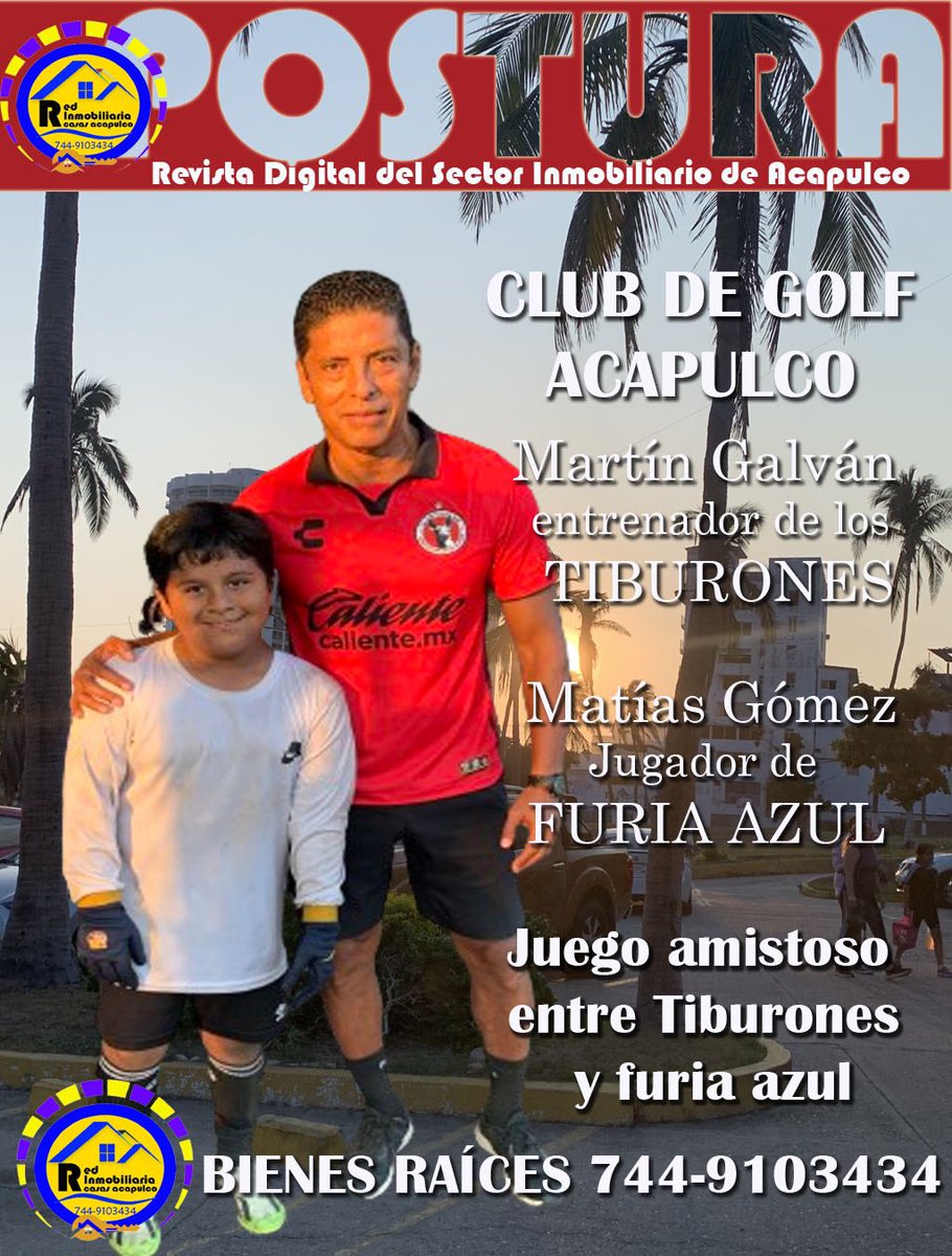 Martín Galván entrenador de tiburones equipos de fútbol de categoría escolar, con sede en el club de golf Acapulco,
#FuriaAzul #Siccer