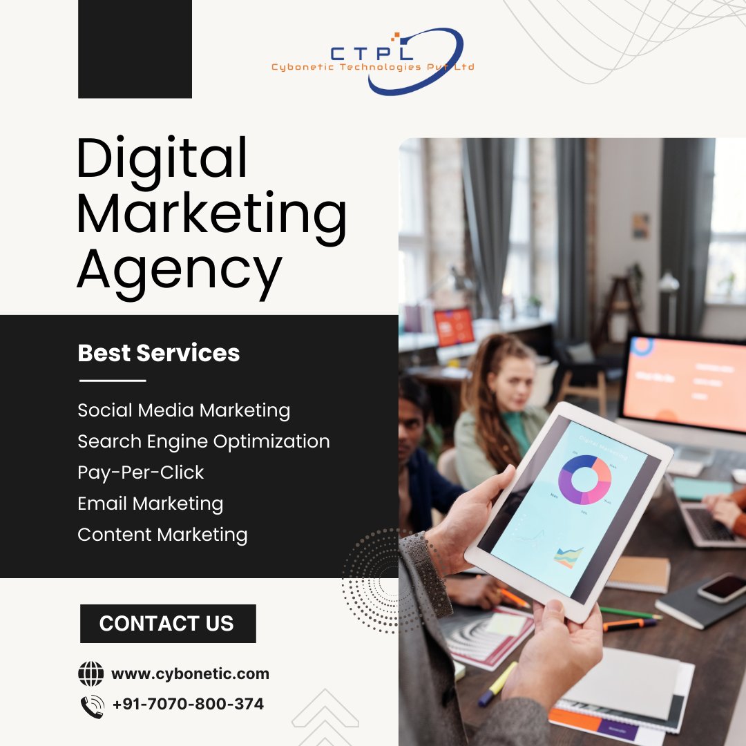 Cybonetic Technologies Pvt Ltd is the Best #digitalmarketing agency in Patna for unparalleled online success. Our expert solutions drive results.

☎+91-7070-800-374
🌐cybonetic.com

#DigitalMarketingServices #DigitalMarketingCompany #SEO #SocialMediaMarketing #ctpl