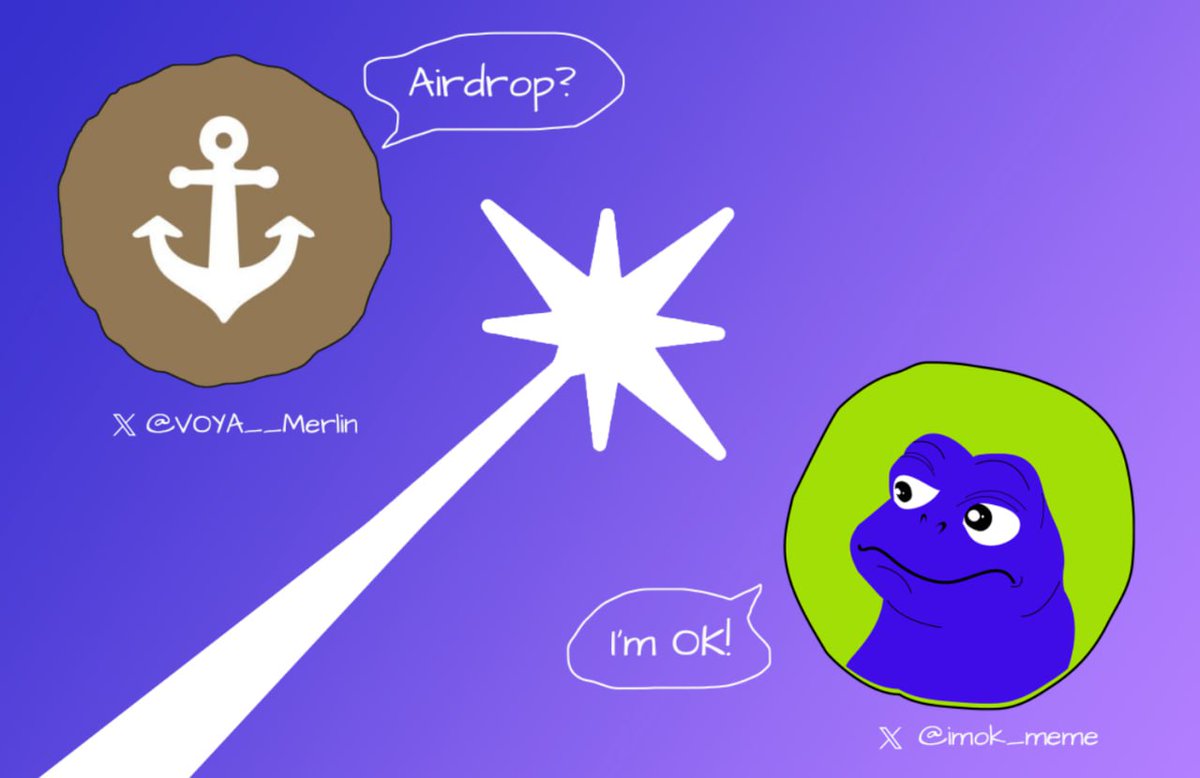 🍻🍻IMOK社区  X  VOYA社区 联合空投🍻🍻

🍻1000万IMOK代币*100份

1⃣ 关注 <a href="/Imok_meme/">Imok_meme</a>   <a href="/VOYA__Merlin/">VOYA</a> 
2⃣ 点亮爱心 转发推特
3⃣ 留言你的梅林地址

🏝️48小时开奖

1⃣ Follow <a href="/Imok_meme/">Imok_meme</a> <a href="/VOYA__Merlin/">VOYA</a>
2⃣ Light up the love and retweet
3⃣ Leave a message with your Merlin address
🏝️48 hours