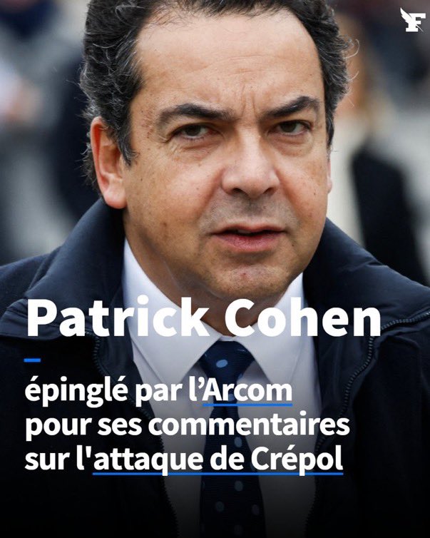 L’Autorité de régulation de la communication audiovisuelle et numérique (Arcom) a été saisie à la suite de la diffusion, le 27 novembre 2023 au cours l’émission C à Vous France 5, de l’éditorial tenu par M. Patrick COHEN intitulé « Crépol la mécanique de la haine et du mensonge »