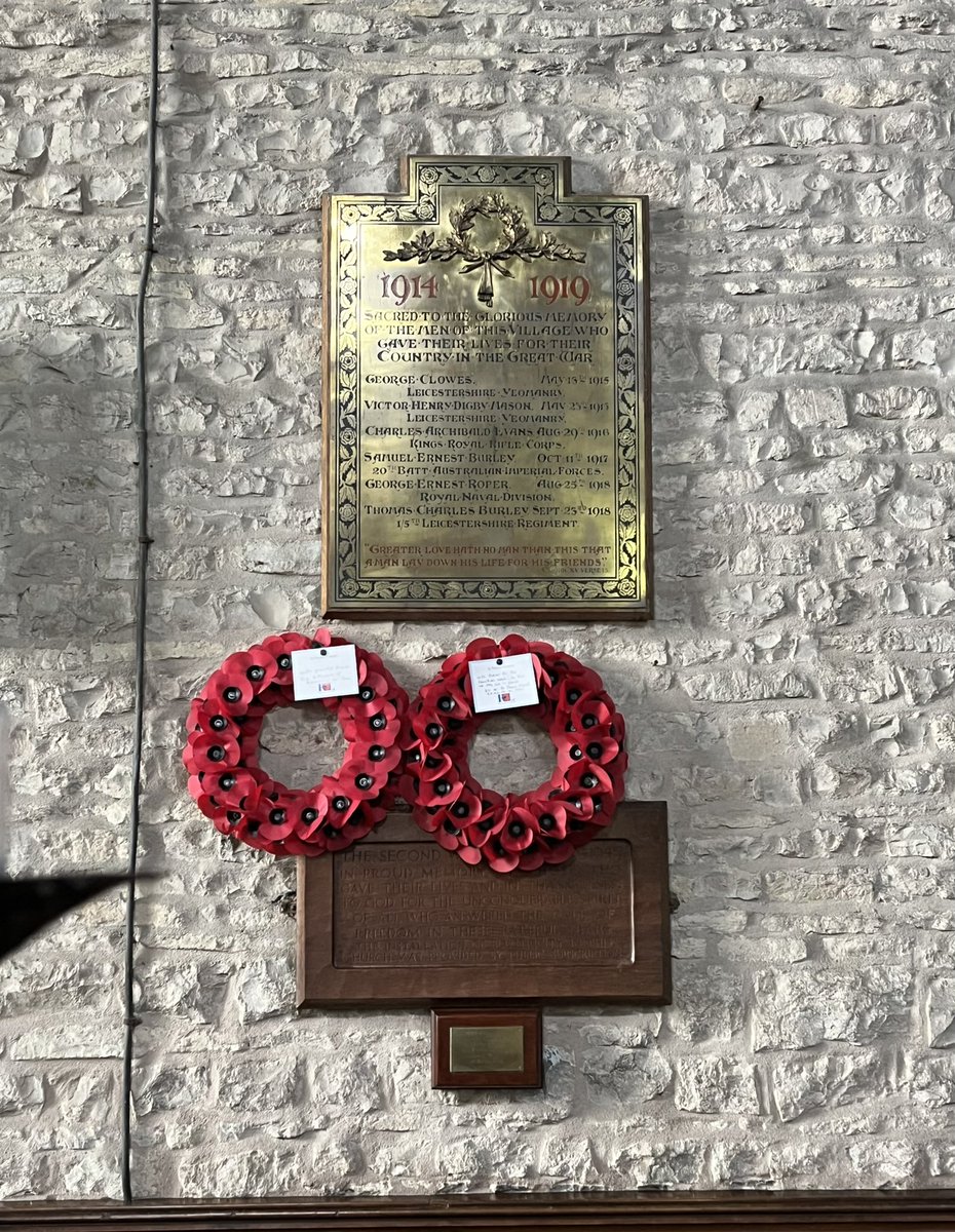 Normanton on Soar war memorial plaques. St. James’ Church, Normanton on Soar, Nottinghamshire. First and Second World Wars. #LestWeForget