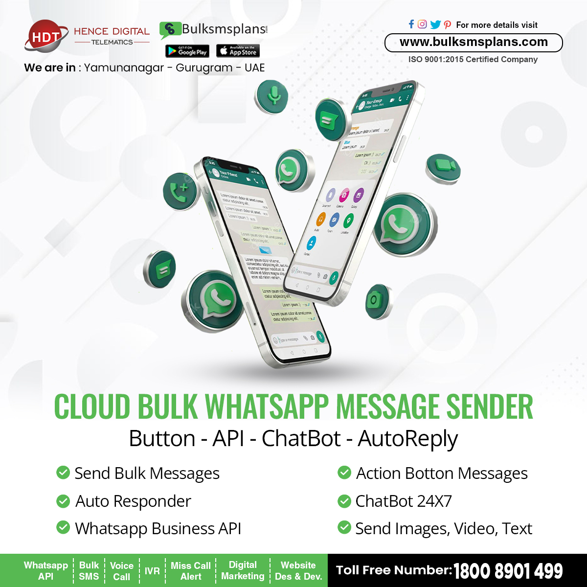 PlansSms's tweet image. 🚀 Ready to take your WhatsApp messaging to the next level? With Bulksmsplans, you can now send bulk WhatsApp messages effortlessly from the cloud! 

📞🌟 Book free call : 074049 00081 
Support@bulksmsplans.com🌐✉️

#BulkWhatsApp #EfficientMessaging #CloudMessaging #BulkSMSPlans