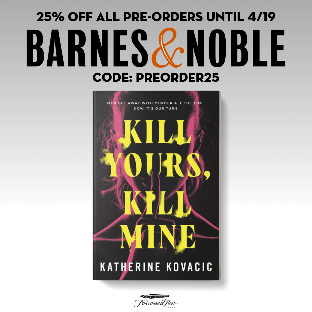 US peeps! If you have a B&N Rewards or B&N Premium Membership you can save 25% when you pre-order Kill Yours, Kill Mine. Rewards membership is free, and this is happening for the next two days only. Use the code PREORDER25 at checkout. bit.ly/KillMineBN