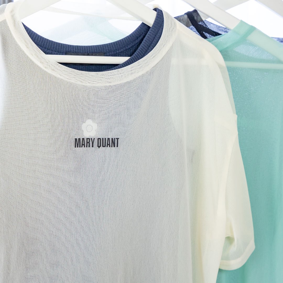 【メッシュロゴプリントBIG Tシャツ】
x.gd/pN5Db
透け感あるメッシュ素材の涼し気なTシャツ。#デイジーリブノースリーブプルオーバー とレイヤードにすれば、ロゴプリントにデイジー刺繍が覗いてキュート。
#MARYQUANT
#マリークヮント
#メッシュTシャツ
#プルオーバー
