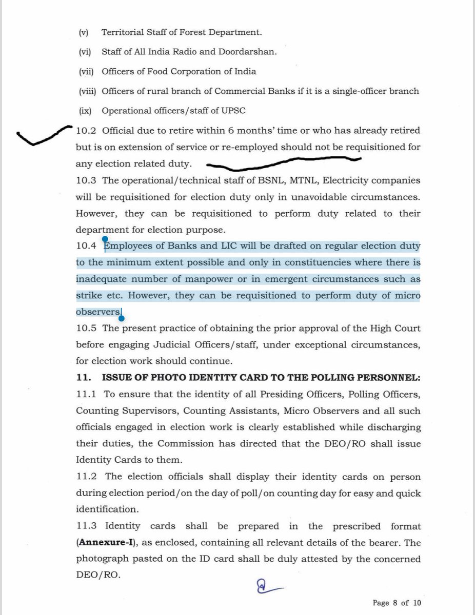 AIEXBEF_BIHAR's tweet photo. Dear  @ECISVEEP Sir, it is learn that banker has been deployed as PO, P1, P2 which is violation of EC guideline to deployment of Bank/LIC employees as micro observers only if required.

Request to instruct @dm_patna to restrict as per letter for micro observer only if required. https://t.co/jDTtQHWb5h