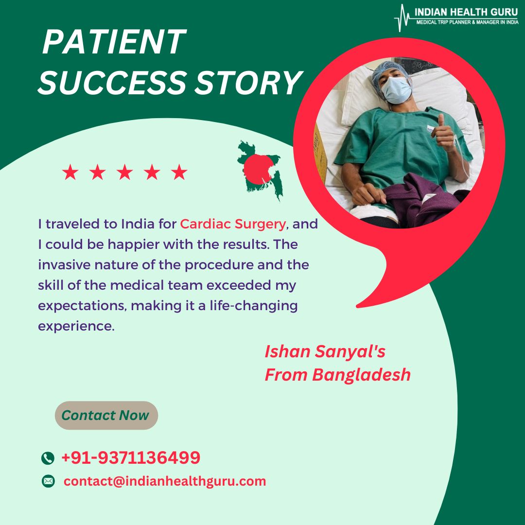 We will share the experience of a patient Ishan Sanyal's from Bangladesh who sought Cardiac Surgery in India with the help of Indian Health Guru Consultants.
#cardiacsurgery #lowcostsurgery #patientstory #india
Contact Us:- 
+91-9371136499 
Read More On:- cutt.ly/0w5pey7E