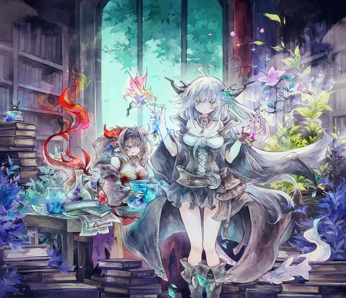 リクエストありがとうございました!!ドラゴン娘楽しい～#Skeb 
