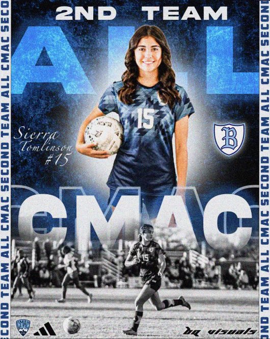 🎉  Congratulations to  Sierra Tomlinson for her selection to the CMAC All-League 2nd Team! 
👏⚽️
Graphics by #bqvisuals #girlsbhsoccer #CMACAllLeague  @BullardSports @AllStarGameBen @FresnoBeeSports @FresnoSportsMag