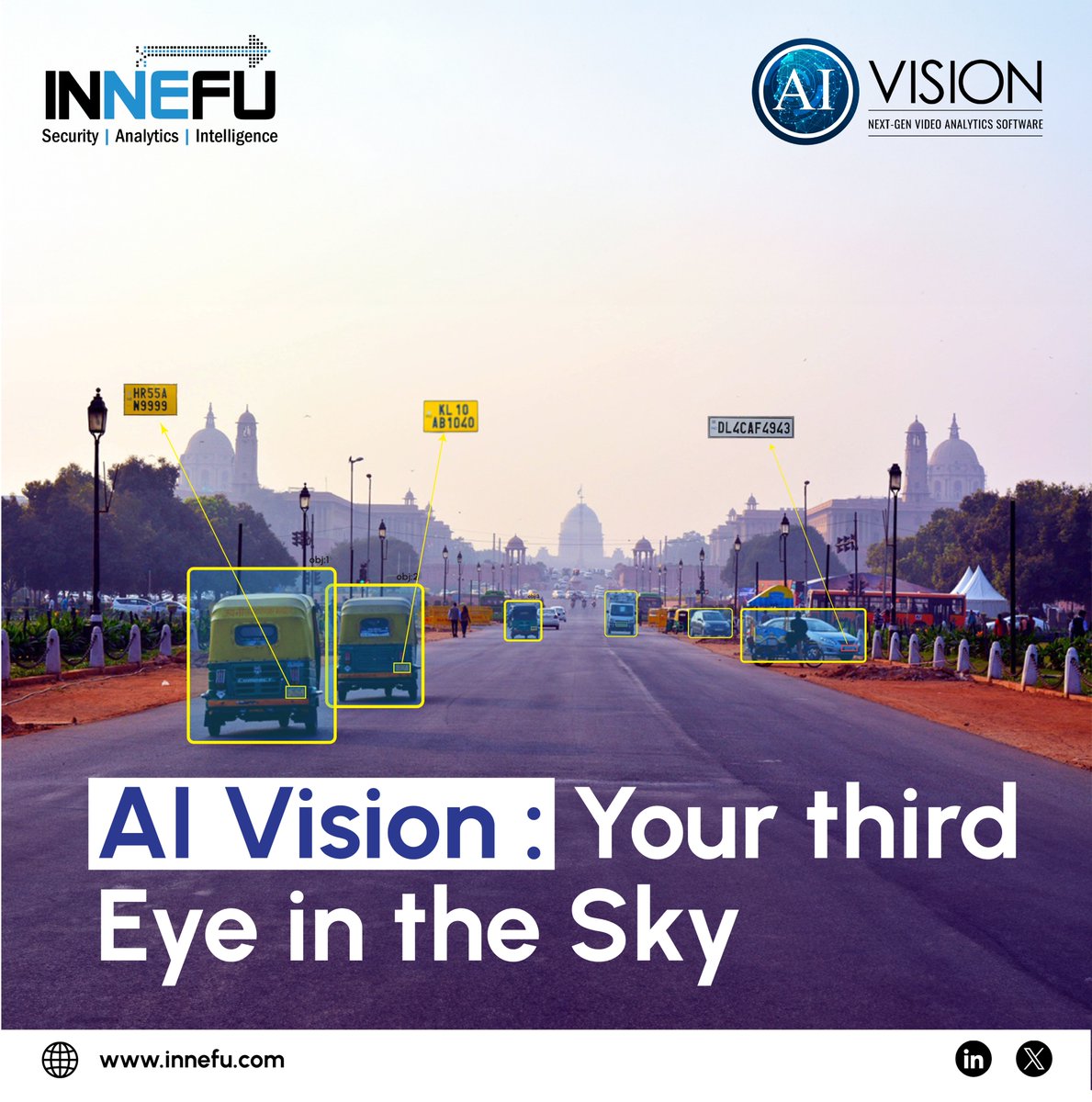 Meet AI Vision : Our facial recognition and video analytics software.
Detect intrusions, persons, objects, and weapons with 98.3% accuracy. Real-time facial recognition for enhanced safety.
#AIVision #FacialRecognition #VideoAnalytics 
@NICMeity @BSF_India @crpfindia @SIDMIndia