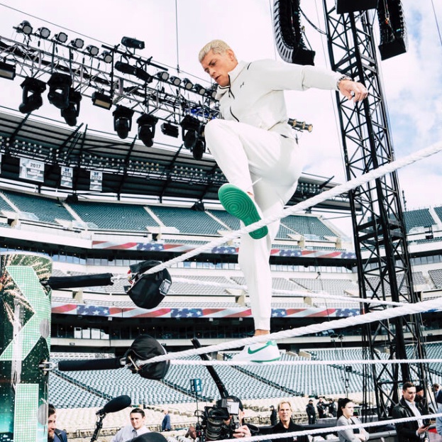 Cody Rhodes in the ring prior to Wrestlemania 40