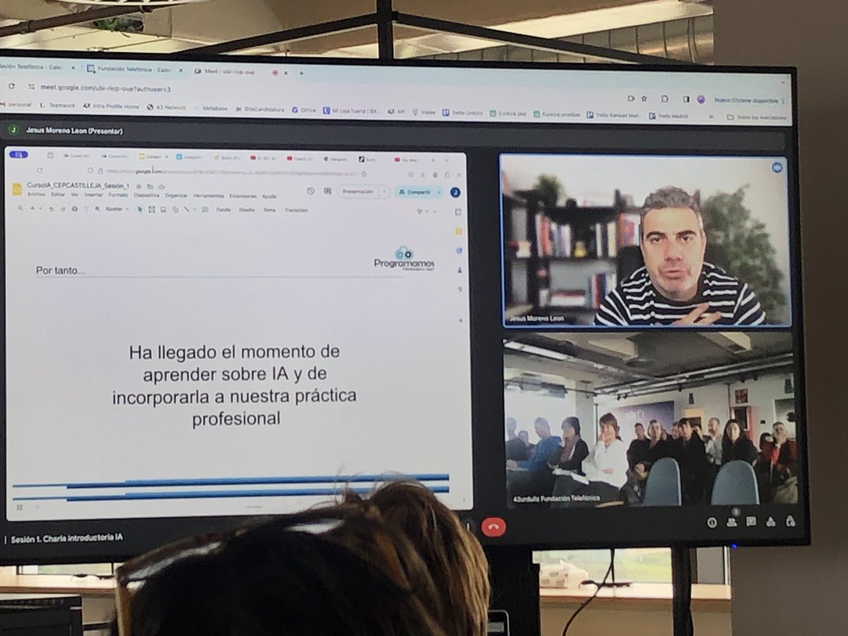Ayer organizamos desde IES Uribarri BHI y en colaboración con <a href="/42UrdulizFTef/">42 Urduliz Bizkaia</a> formación intercentros para profesorado. En esta primera sesión IA y aplicaciones en el aula, con ponente de lujo Jesús Moreno de <a href="/programamos/">Programamos</a>. Mila esker!!!