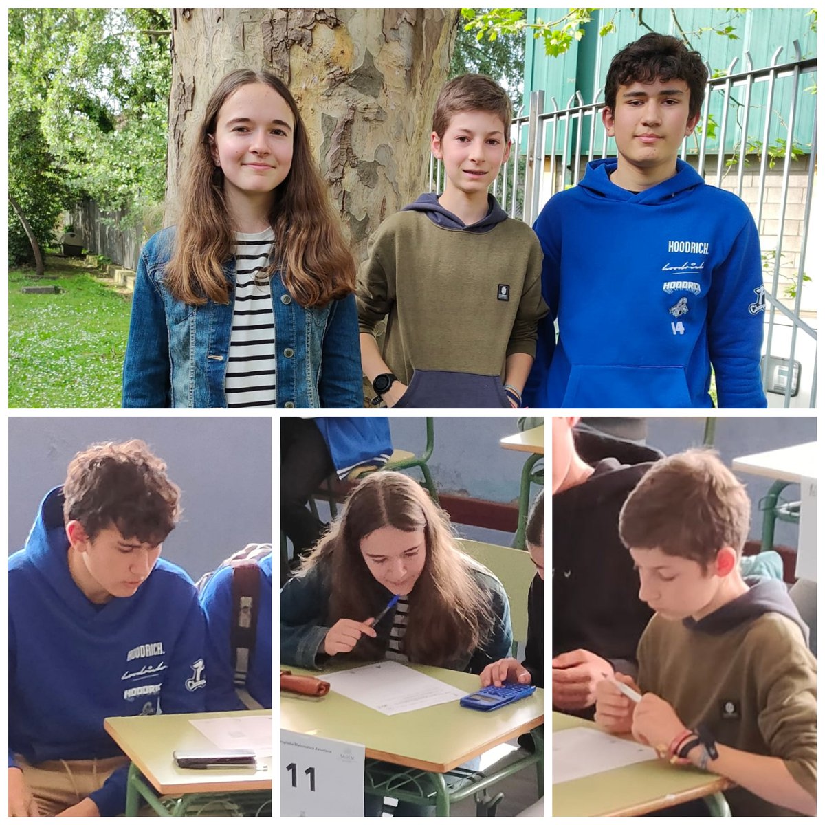 codemagijon's tweet photo. Cristina Méndez, Jorge Rivaya y Rodrígo Díaz 2º ESO @codemagijon participan en la semifinal de la XXX Olimpiada Matemática 🔢🧮♾ de Asturias (Categoría A). Mucha suerte en las pruebas individuales y de equipo! #CodemaMates @PedagogicosS https://t.co/ALpUntGuEW