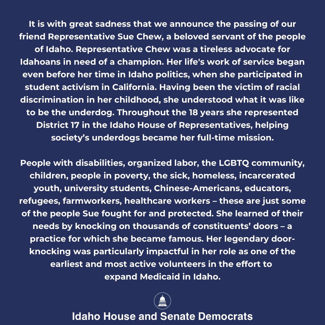Idaho House & Senate Democrats (@idahodlcc) on Twitter photo 