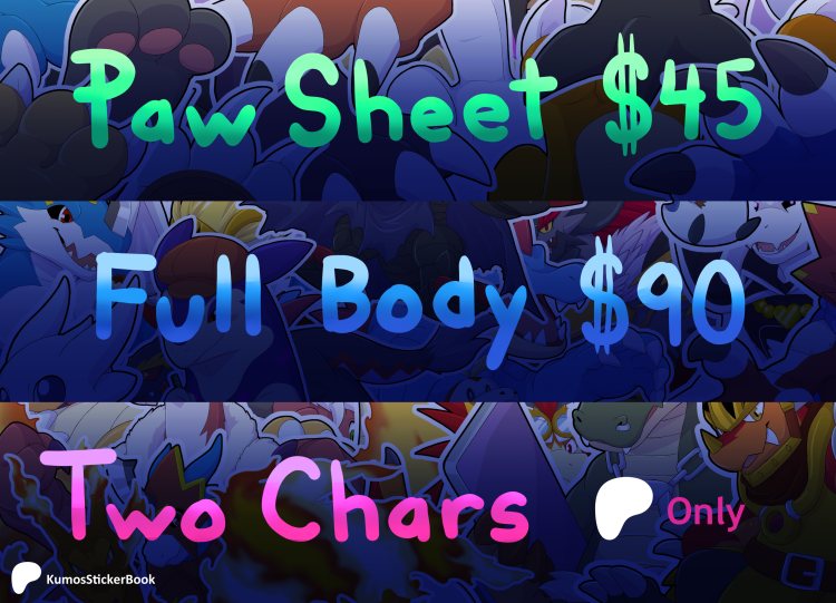 SpiderSnax's tweet image. Currently closed, but here's an updated price sheet.