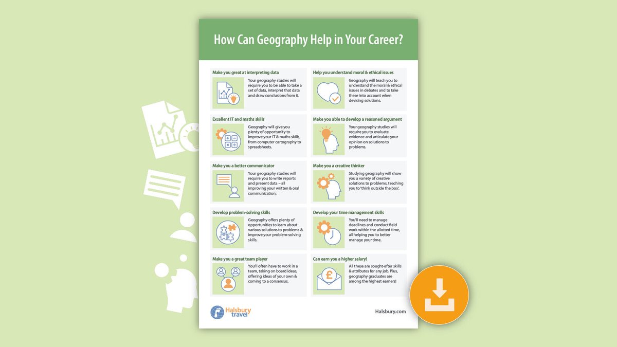 Download our FREE poster to show your students how #geography can help them in their future careers!

👉bit.ly/49TrcYz 

#geographyteacher #ukedchat #edutwitter