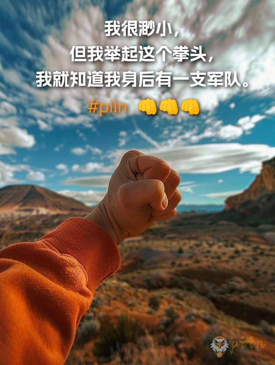 $Piin 是以底层大众文化为主的meme币，是目前的铭文赛道中罕见的天然就具备吸引圈外流量潜力的铭文。
#piin 👊👊👊