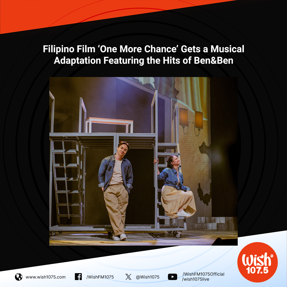 Almost 17 years since its screen appearance, the hit film has been made into a musical adaptation by @petatheater. Not your ordinary adaptation, the musical comes to life with the hits of award-winning OPM band @BenAndBenMusic.

Read more: wish1075.com/filipino-film-…