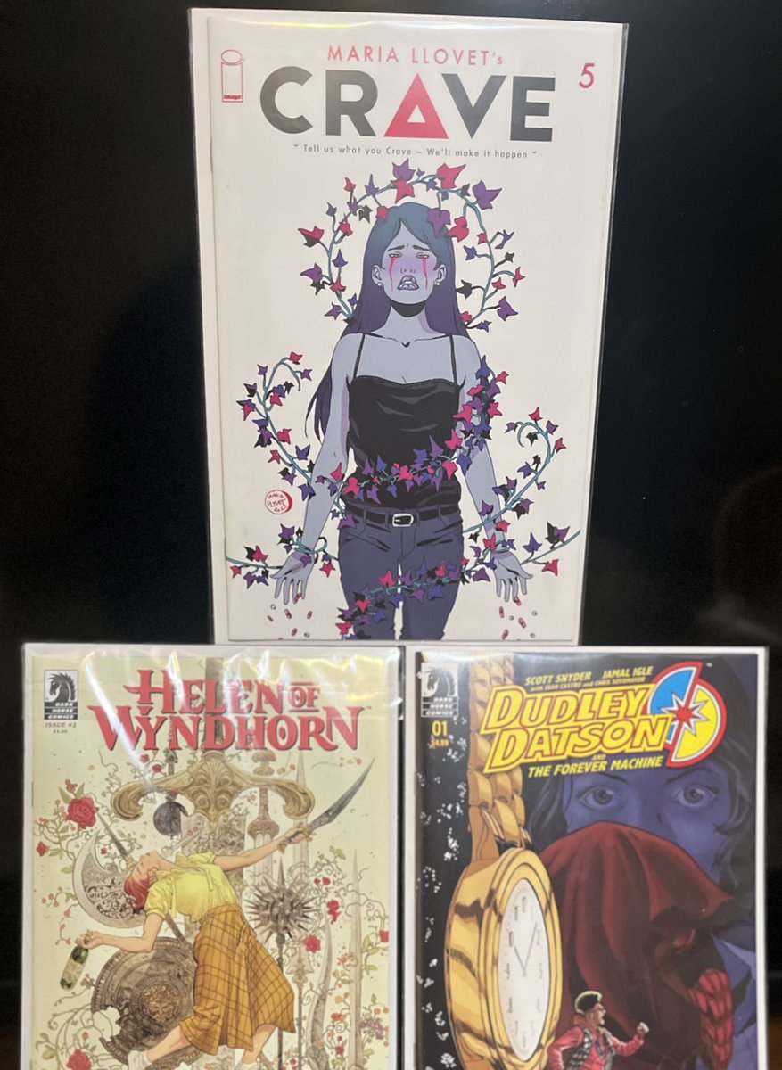 My top 3 pickups from @acmecomics this week on #NewComicBookDay  @TomKingTK continues to thrill with #HelenOfWyndhorn #2. @m_llovet #Crave #5 has a story that is 🥵 and keeps you hooked. And #DudleyDatson #1 is unlike anything I’ve read from @Ssnyder1835 in the best possible way