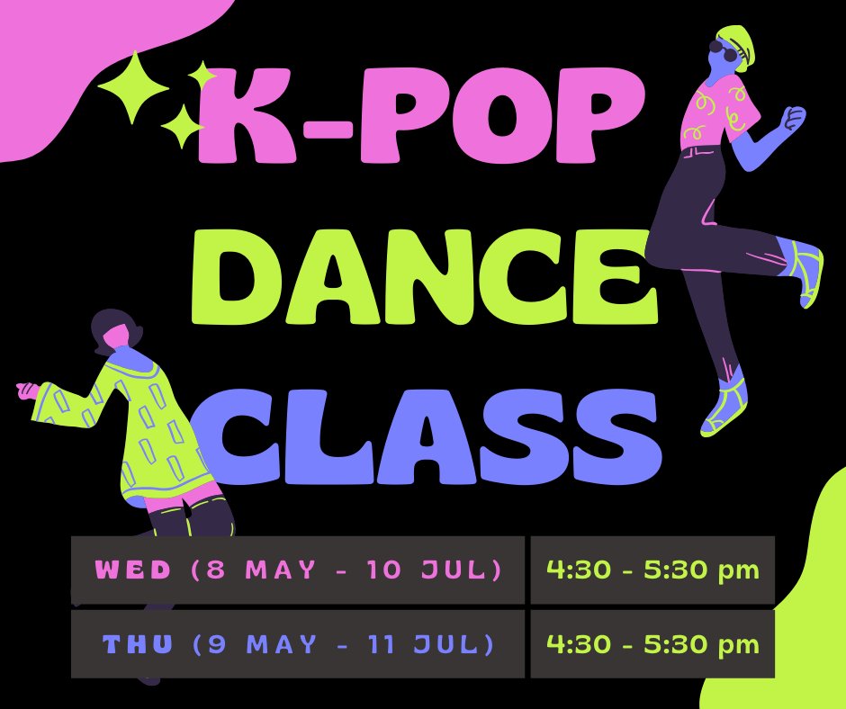 Want to learn K-pop dance moves? Join our K-Pop Dance Class at KCC with David & Grace (@lovedfuse)! Whether you're a beginner or an experienced dancer, all are welcome. <CLASS INFO> Wed or Thu, 4.30-5.30pm, 8 MAY - 11 JUL Register NOW: koreanculture.org.au/k-pop-dance-cl…