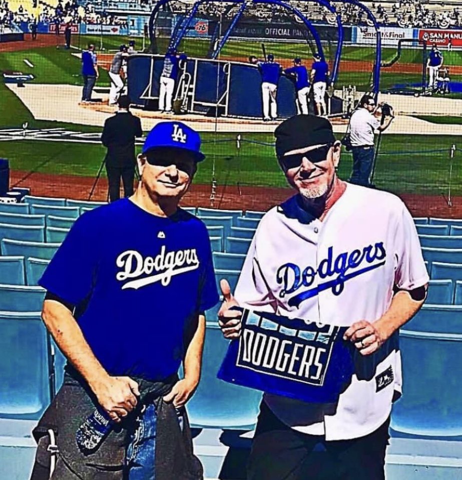 My lifelong friend Jimmy & I are diehard Dodger fans!! Jimmy just retired from the Los Angeles Times after 40 years! I’m treating him to a Great White show in Michigan this Friday. Jimmy has never flown on an airplane or traveled further than Arizona! It’s gonna be great to have