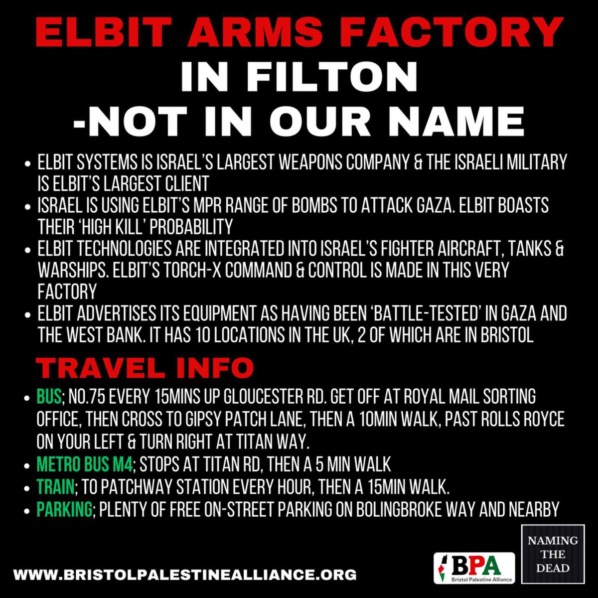 Protests, marches, demonstrations & boycotts work
Palestine Action's relentless work has led to the permanent closure of three sites belonging to Israel's largest arms company, Elbit Systems, in the UK. twitter.com/Lowkey0nline/s… #ShutElbitDown #Israel #Gaza