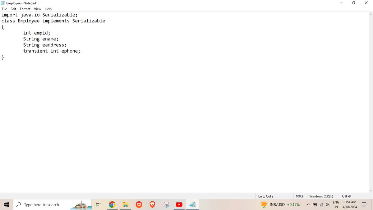 2032_ajay's tweet image. Day 56 of #100daysofcode
Practice some File Handling & Serialization Program using Java
#java #javabackend #Serialization