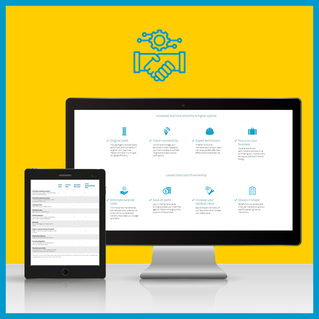 AtlasCopcoIndia's tweet photo. Extend the life of your compressor and ensure smooth operation with our customizable service contracts! From Parts Plans to FleetLink Connectivity, we've got you covered. Contact us today. 
https://t.co/2xPndJMZrV

#CompressorMaintenance #ServiceContracts https://t.co/nzHZGVN8oO