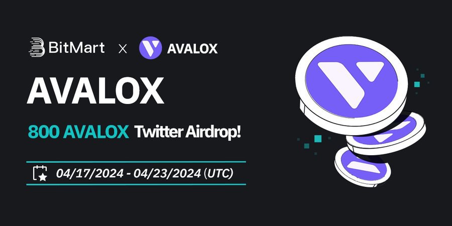BitMart_VN's tweet photo. 🌟 #BitMart X #AVALOX #Airdrop 🌟

1️⃣Theo dõi @BitMartExchange & @AVALOX_AVAX
2️⃣Tham gia https://t.co/0SOIkZ12ZZ & https://t.co/IvQ6fBlvo6
3️⃣RT & Tag 3 frds & Like
4️⃣Điền: https://t.co/Dvkml8z2ls

🎁 600 người chiến thắng / 1.3 AVALOX mỗi người

#cryptogiveaway #cryptoairdrop