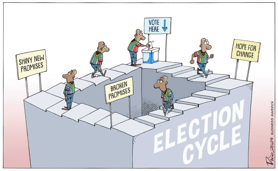 Election Cycle... cartoon this week for @dailymaverick